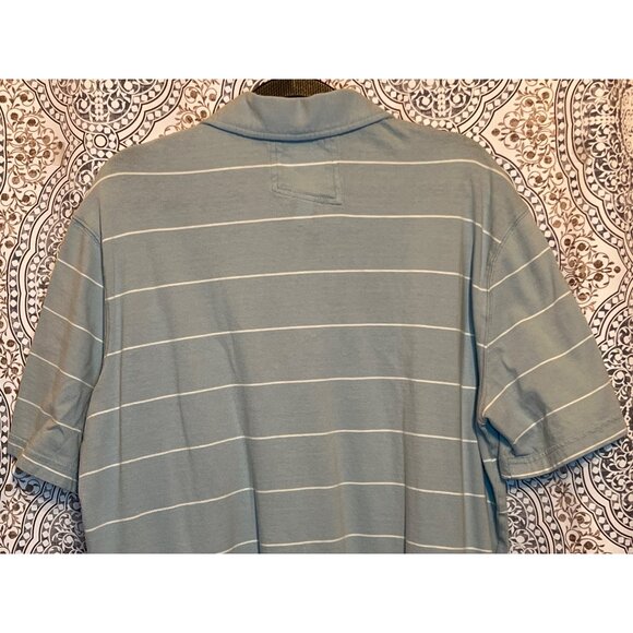 Tony Hawk Blue & White Striped Polo Shirt Size M - Picture 7 of 9